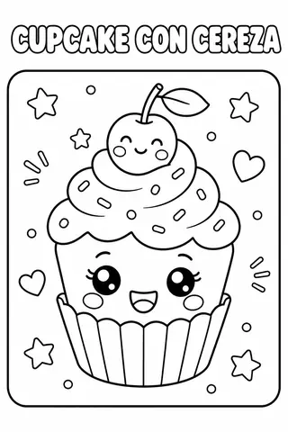 Cupcake con cereza