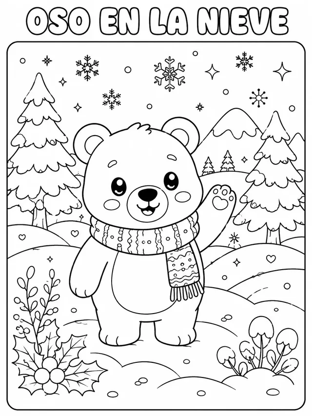 Oso en la nieve